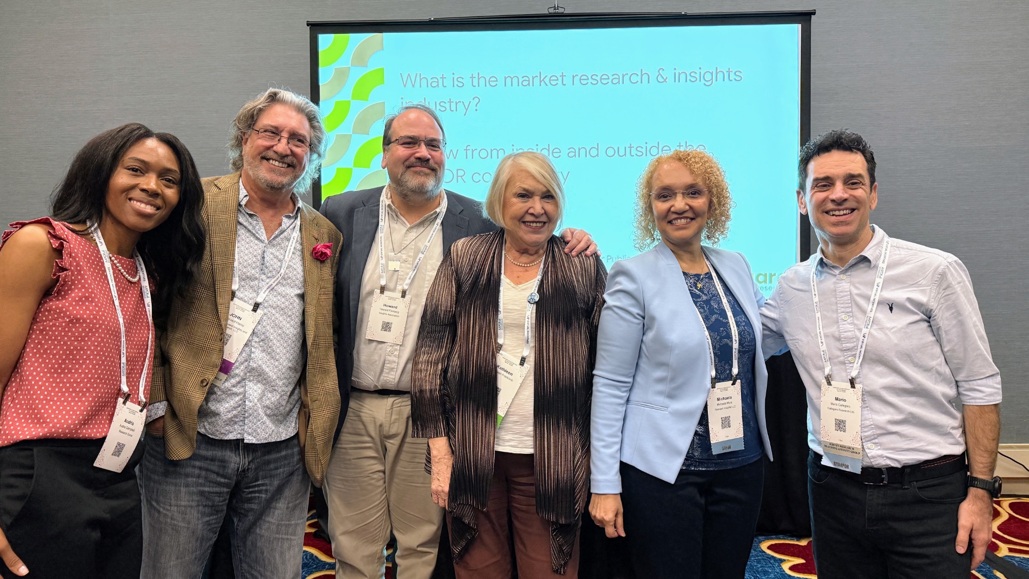 Audris Campbell with fellow panelists at AAPOR